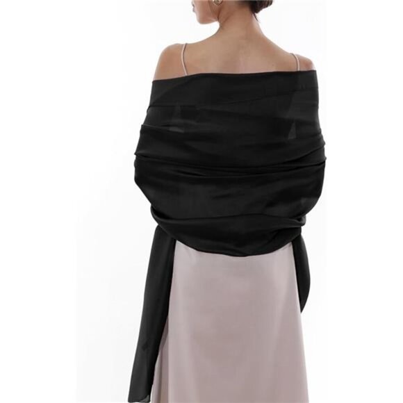 Women Shawls and WrapsLike Chiffon Silk Scarf Formal Silky Pashmina Shawls - Picture 7 of 7